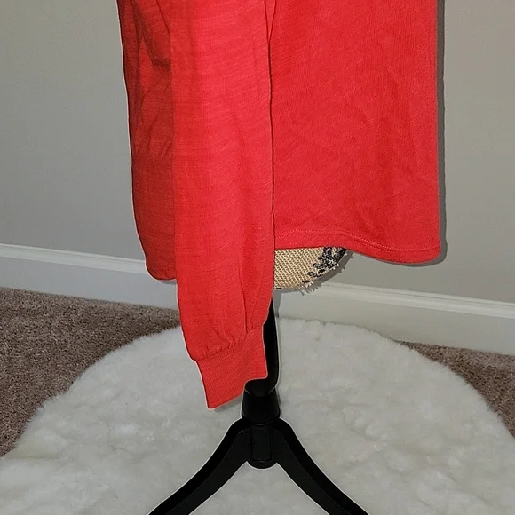 Women's Red Long Sleeve Top - Picture 5 of 5